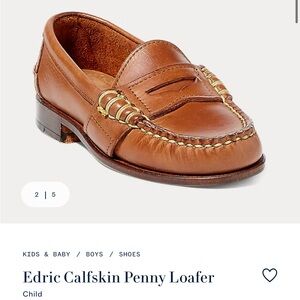 Ralph Lauren Edric Calfskin Penny Loafer